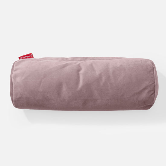 筒型ボルスタークッション 20 x 55cm - ベルベットピンク 02