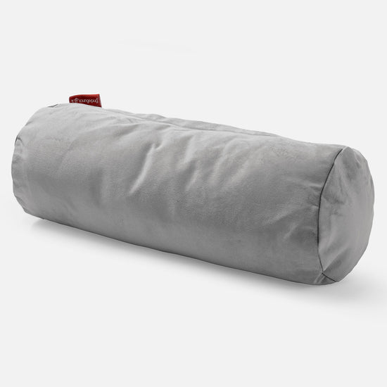 筒型ボルスタークッション 20 x 55cm - ベルベットシルバー 01