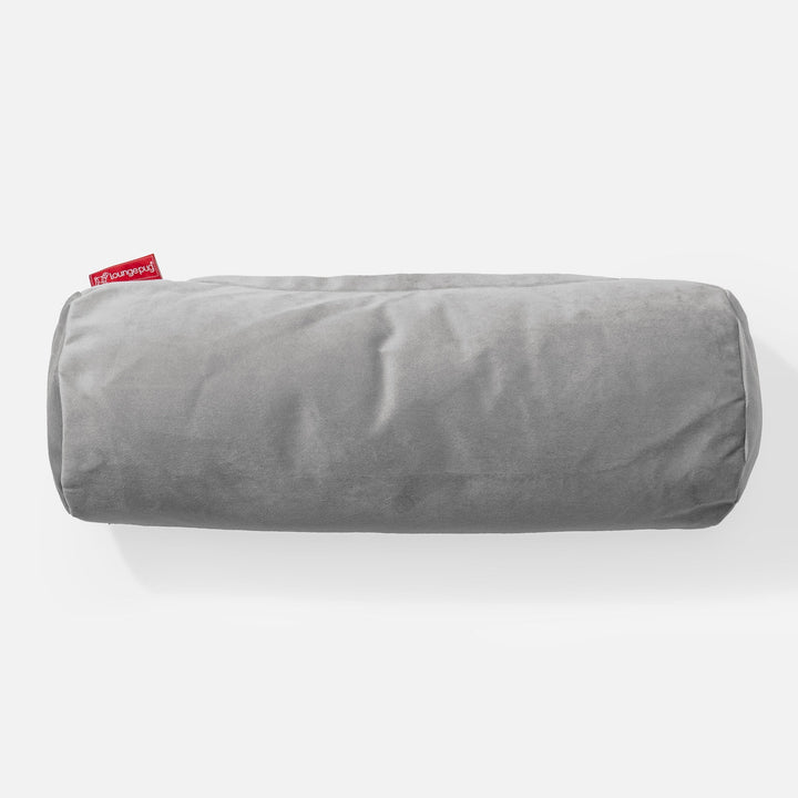 筒型ボルスタークッション 20 x 55cm - ベルベットシルバー 02