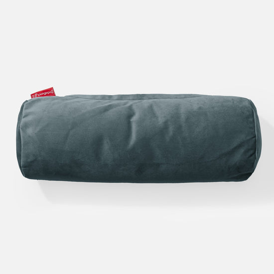 筒型ボルスタークッション 20 x 55cm - ベルベットティール 02