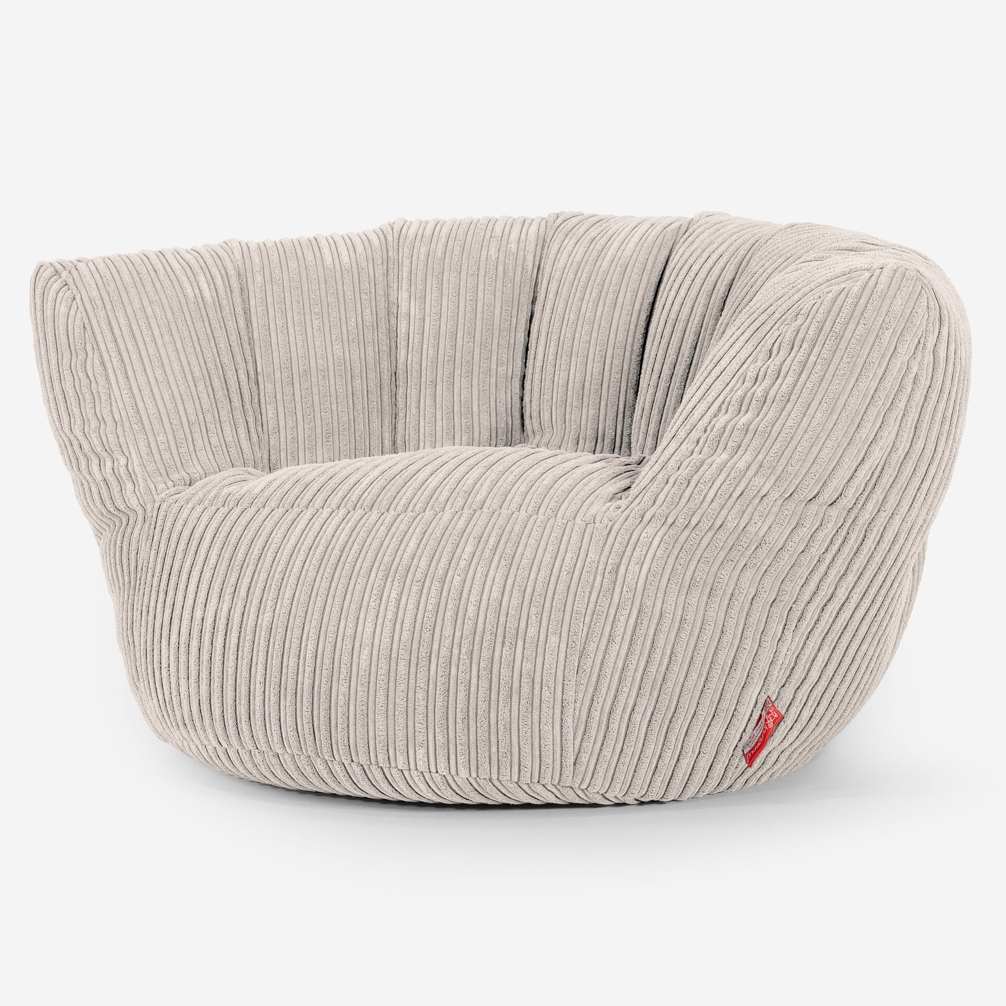 ふわふわコーデュロイピーチ 150cm ベージュ　Lounge pug LoungePug座布団フロアクッション-ふわふわコーデュロイピーチ