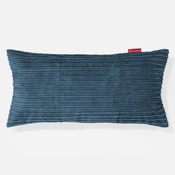 XL長方形枕クッション 40 x 80cm  - クラシックコーデュロイネイビー 01
