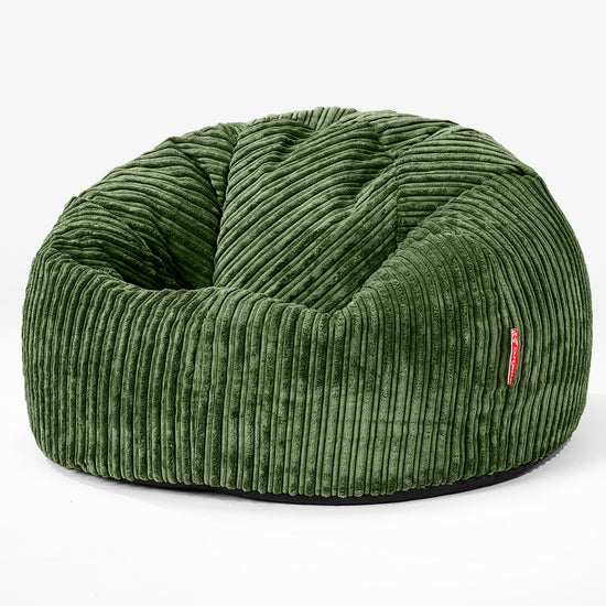 LoungePug クラシックビーズチェア-クラシックコーデュロイフォレスト