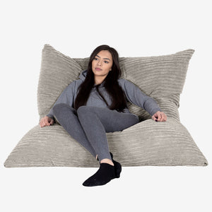 XXL特大ビーズクッション - クラシックコーデュロイミンク
