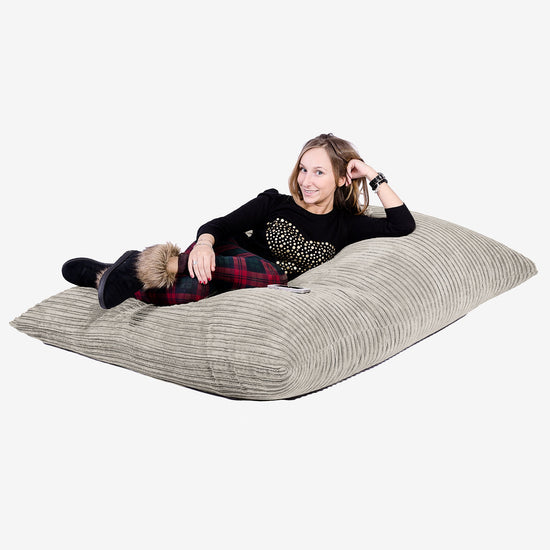 XXL特大ビーズクッション - クラシックコーデュロイミンク 04