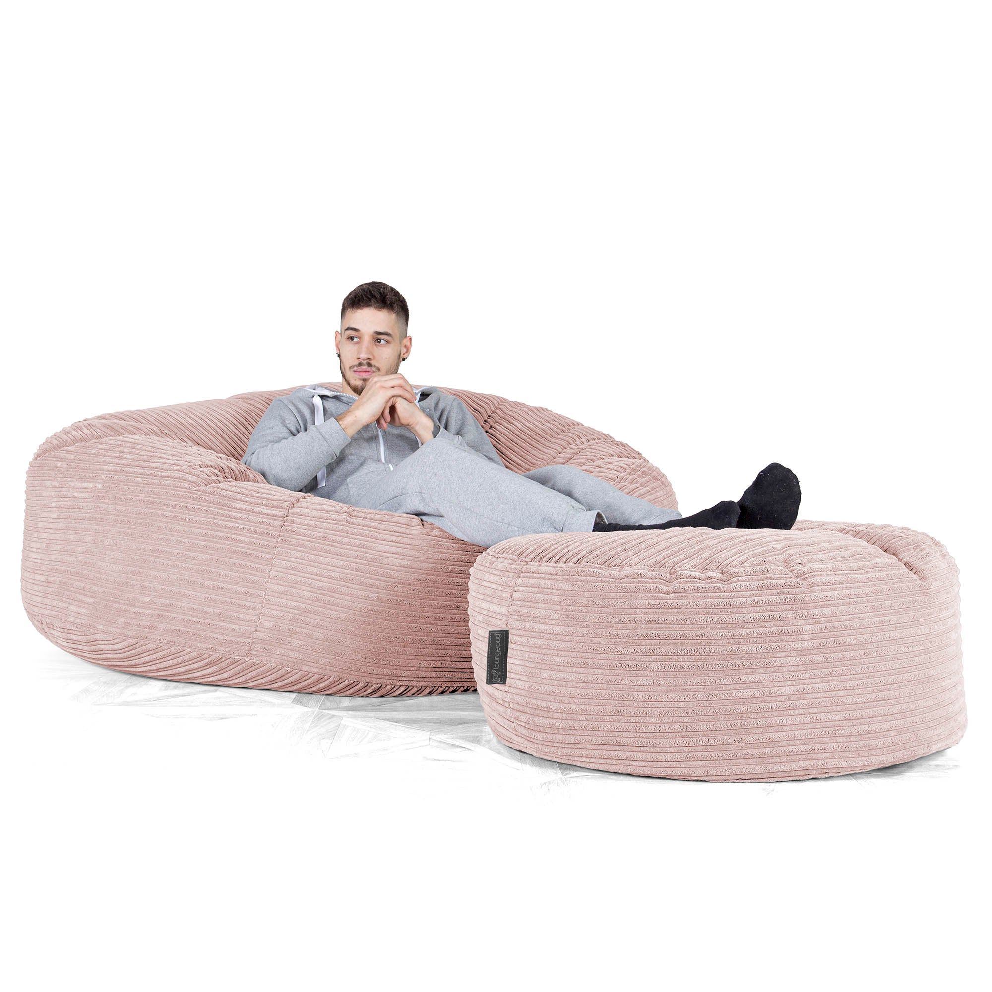 LoungePug超特大メガマンモスビーズソファ-クラシックコーデュロイ