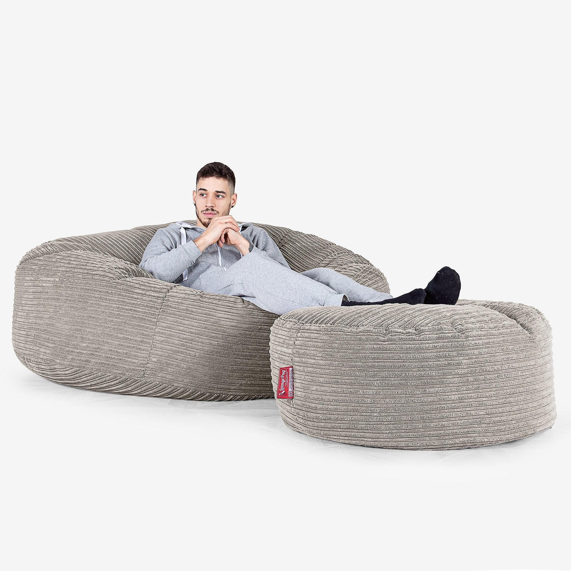 LoungePug超特大メガマンモスビーズソファ-クラシックコーデュロイ