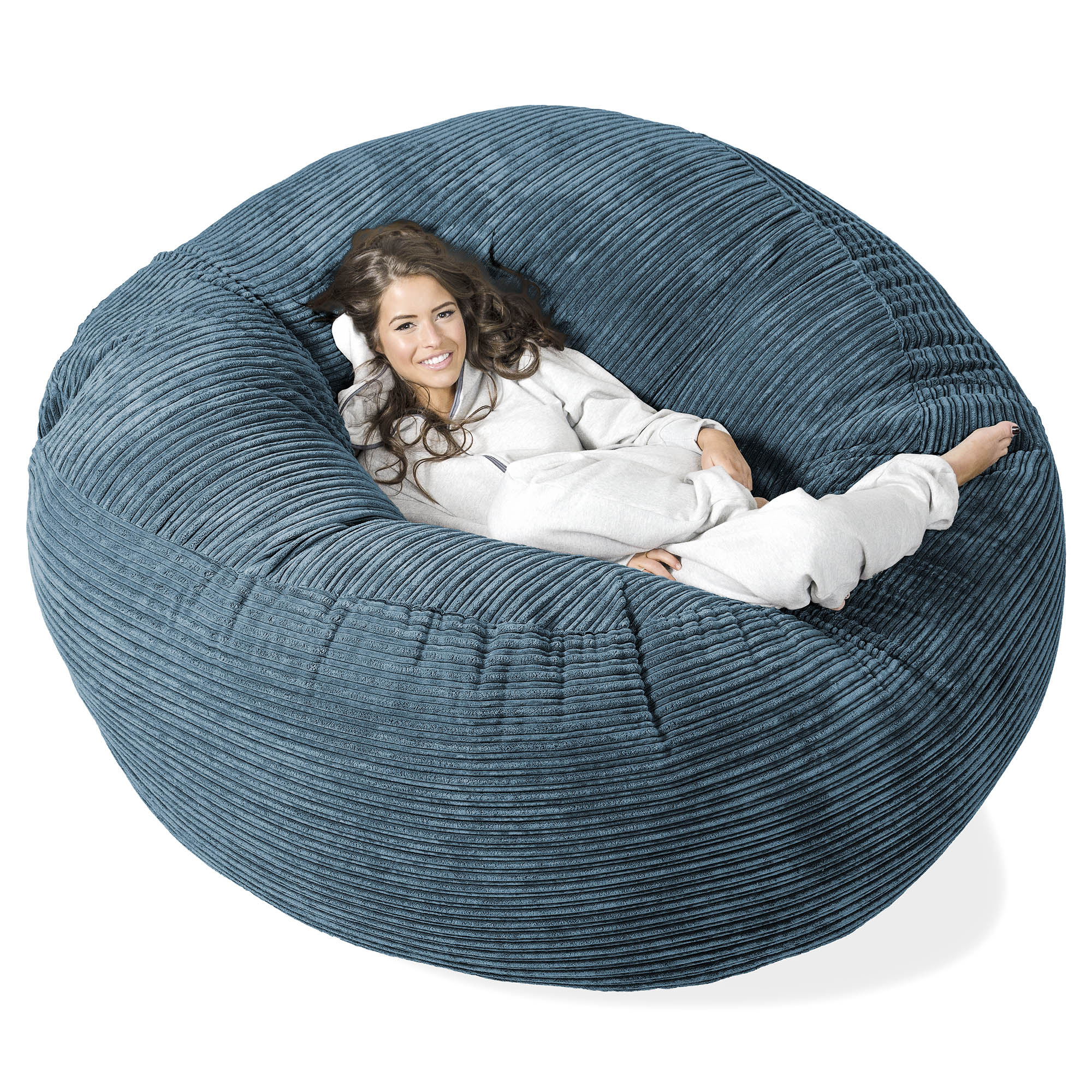 LoungePug超特大メガマンモスビーズソファ-クラシックコーデュロイ