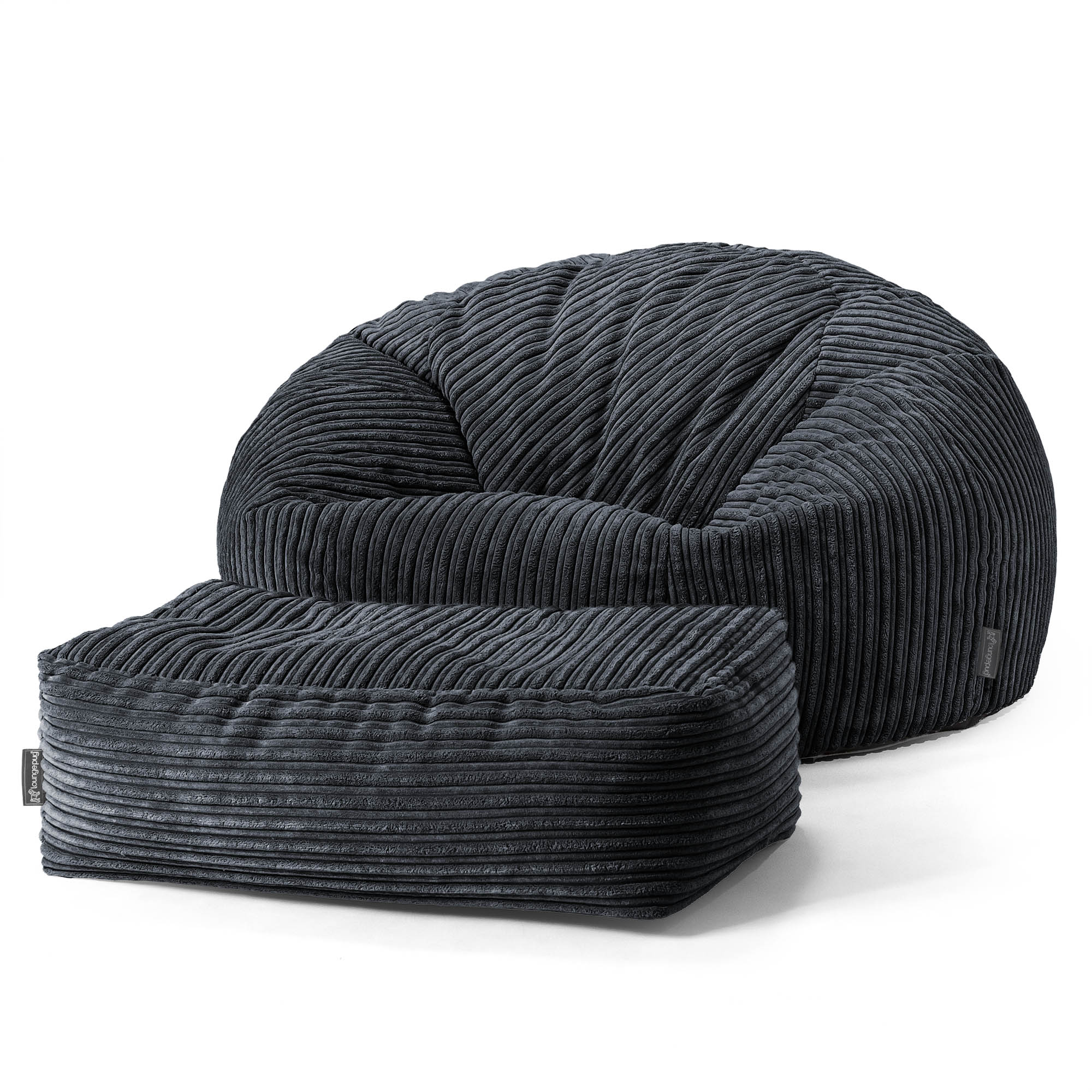 LoungePug クラシックビーズソファ-クラシックコーデュロイ黒– Lounge