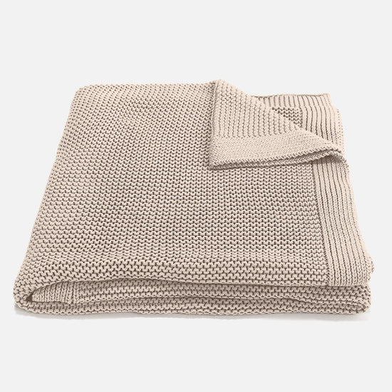 スロー/ブランケット - コットン100％Ellosクリーム 01