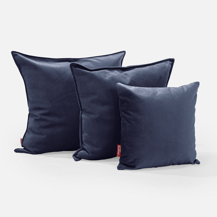 特大クッション 70 x 70cm - ベルベットネイビー 02