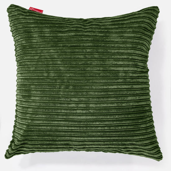 特大クッション 70 x 70cm - クラシックコーデュロイフォレストグリーン 01