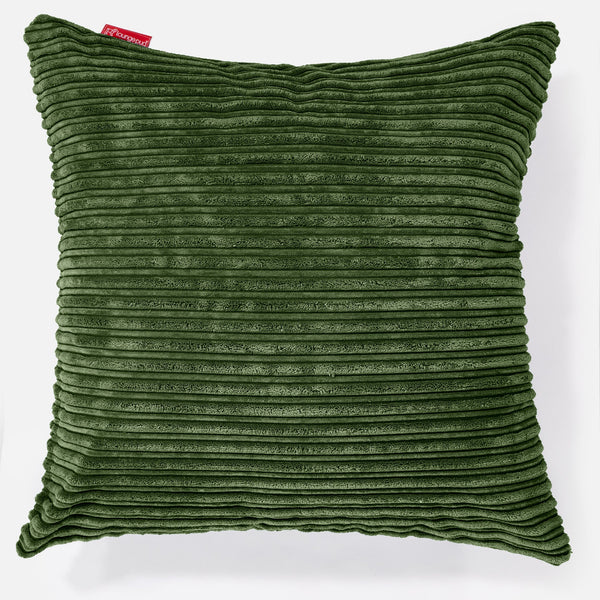 特大クッション 70 x 70cm - クラシックコーデュロイフォレストグリーン 01