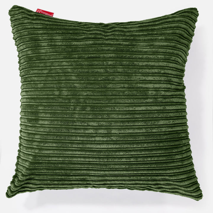 特大クッション 70 x 70cm - クラシックコーデュロイフォレストグリーン 01