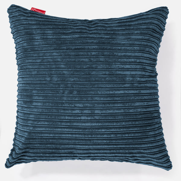 特大クッション 70 x 70cm - クラシックコーデュロイネイビー 01