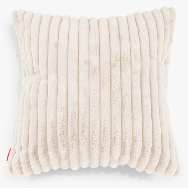 特大クッションカバー 70 x 70cm - ふわふわコーデュロイクリーム 01