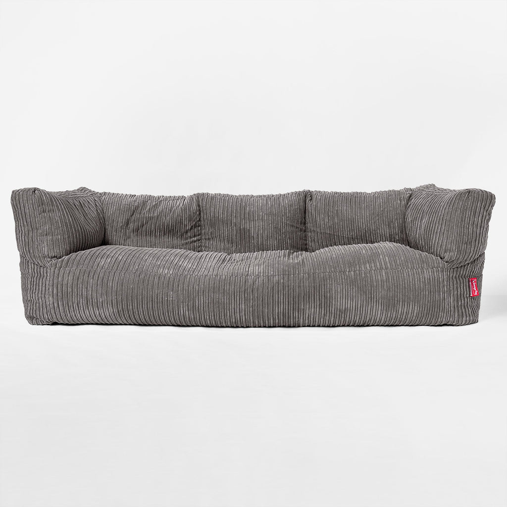 【美品】lounge pug 2人掛けソファ　クラシックコーデュロイミンク LoungePug 2人掛けアルバートビーズソファ-クラシック