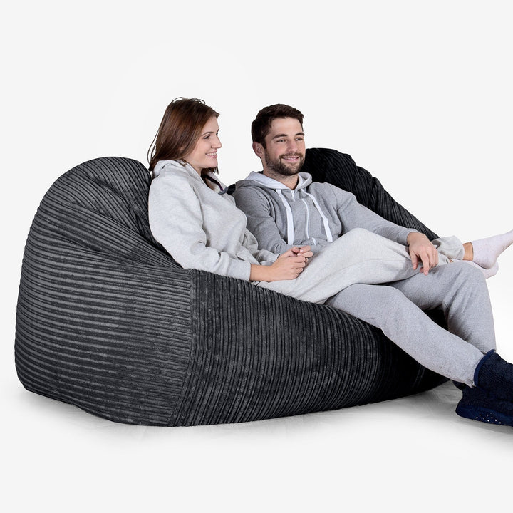 冬の感謝セール LoungePug超特大ビーズクッションソファ-クラシックコーデュロイ ビーズクッション・クッションソファ