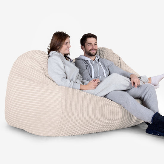 LoungePug超特大ビーズクッションソファ-クラシックコーデュロイ