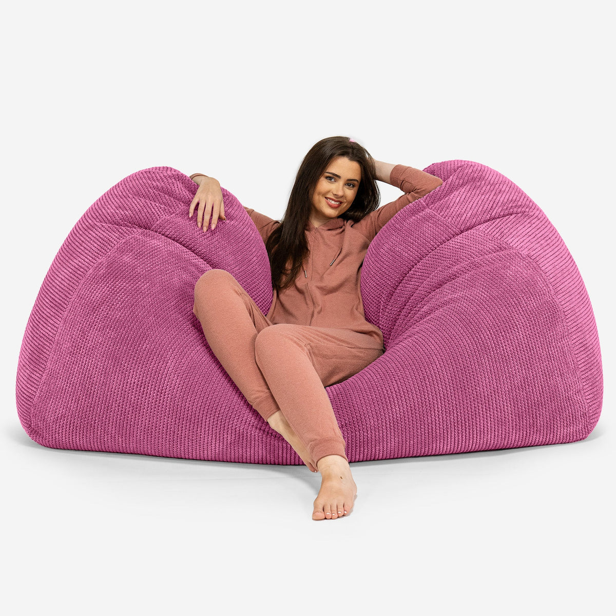 【送料¥12000込み】loungepug ビーズクッション ピンク LoungePug超特大ビーズクッションソファ-ポンポンピンク– Lounge Pug Japan