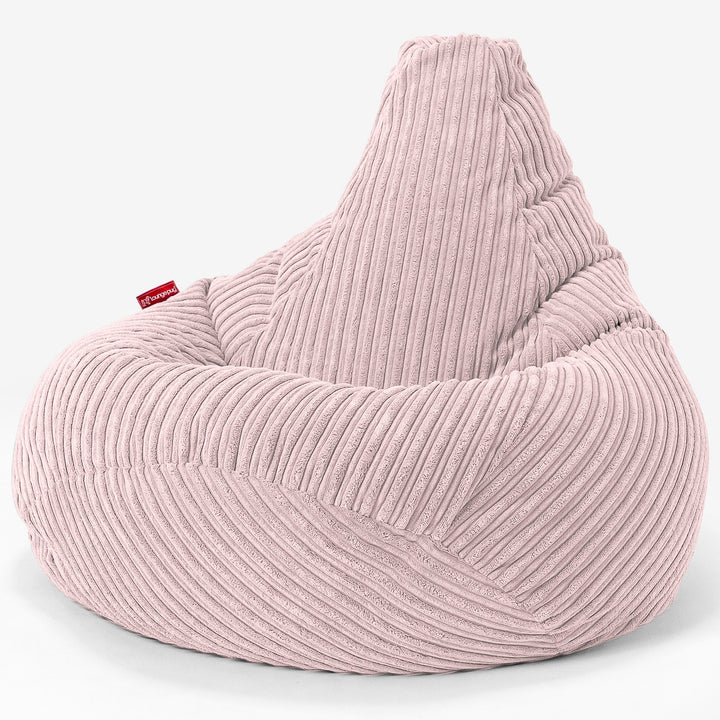 子供用ゲーミングチェアビーズクッション6-14歳用 - クラシックコーデュロイブラッシュピンク 02