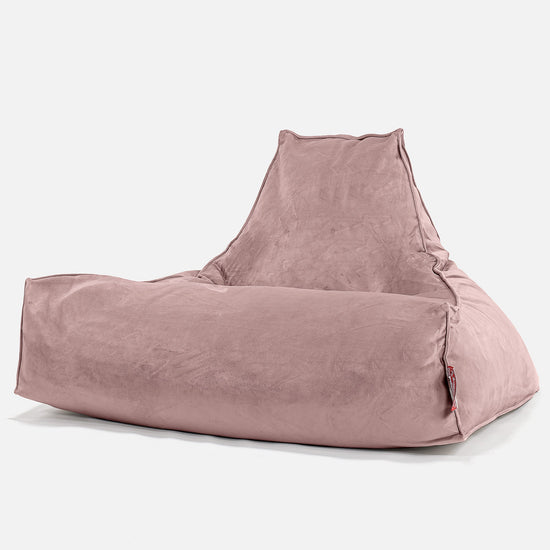 ラウンジャービーズクッション - ベルベットピンク 01