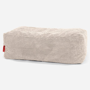 大型フットスツール - ポンポンアイボリー