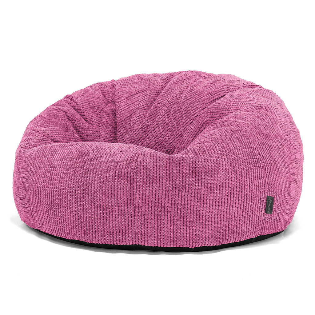 LoungePug クラシックビーズソファ-ワッフルコーデュロイピンク