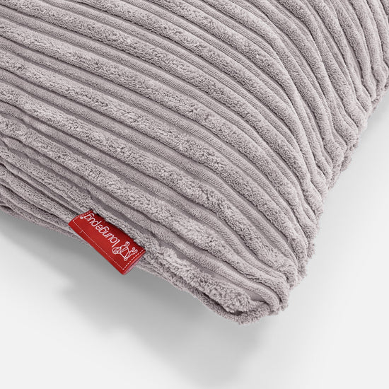 クッション 47 x 47cm - クラシックコーデュロイアルミニウムシルバー 03