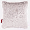 クッション 47 x 47cm - フェイクラビットファーダスティピンク 01