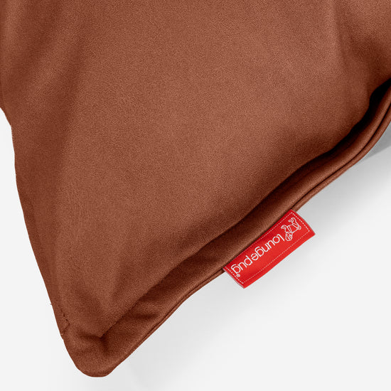 クッションカバー 47 x 47cm - ヴィーガンレザーチェストナッツ 03