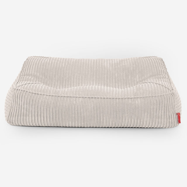 のんびりソファビーズクッション - クラシックコーデュロイアイボリー 01