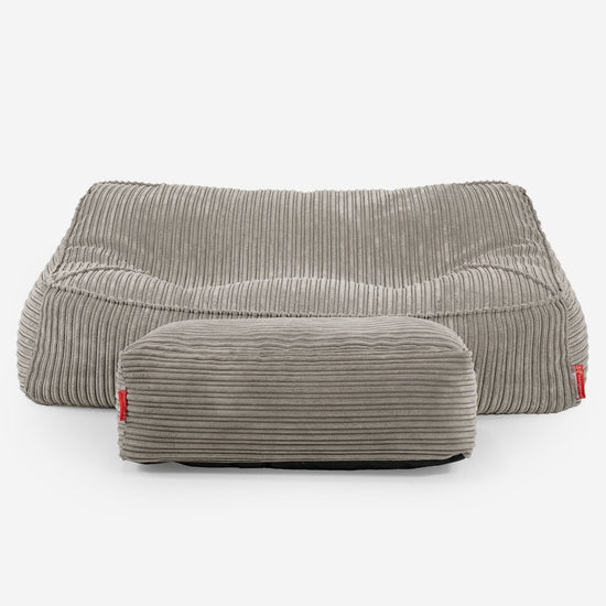 のんびりソファビーズクッション - クラシックコーデュロイミンク 02